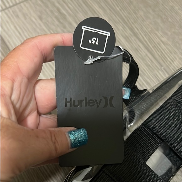 Hurley Gray and Black Backpack Transparent Design